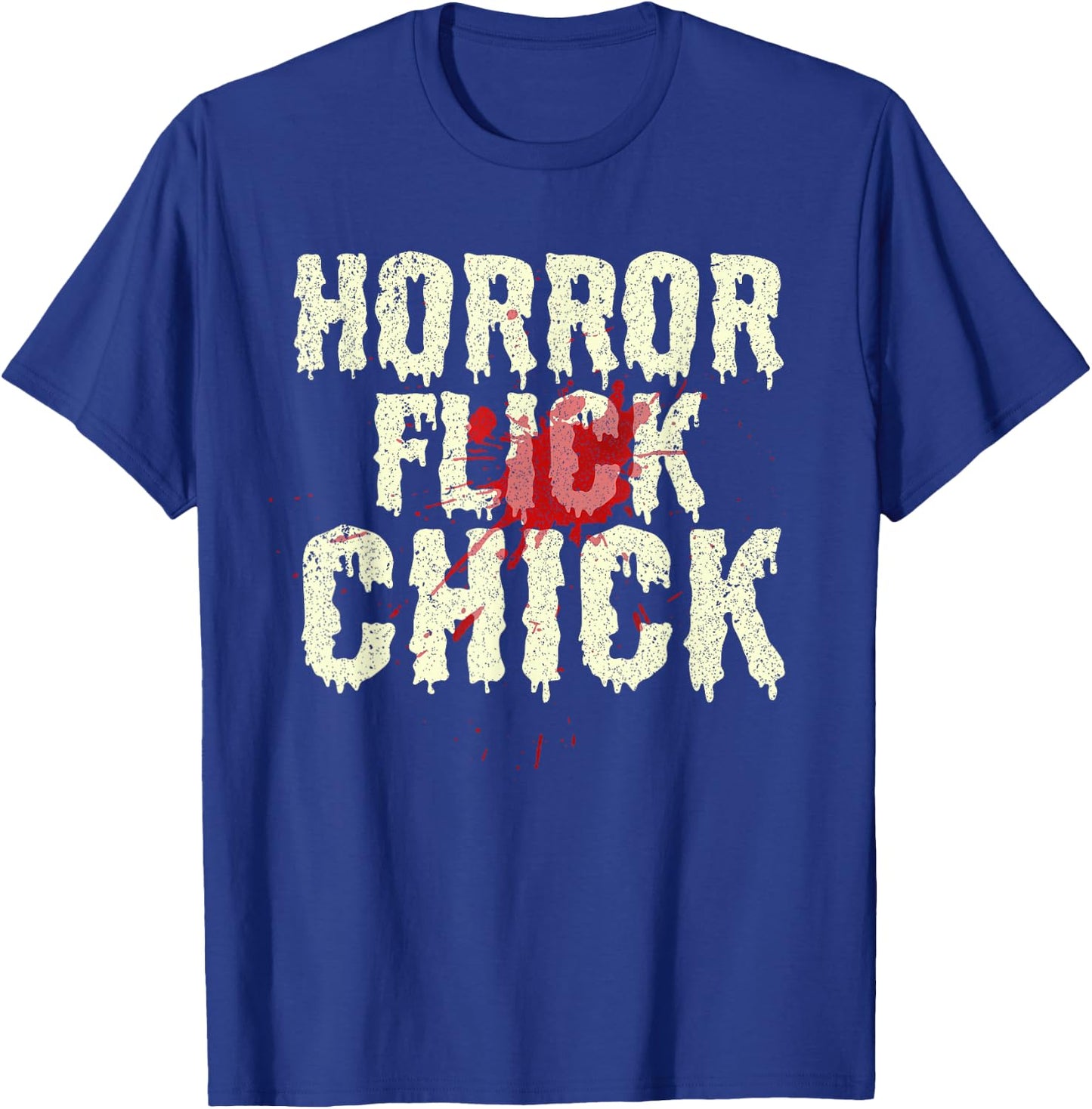 Funny Horror Art Women Halloween Film Horror Movie T-Shirt - T-Shirt | Royal