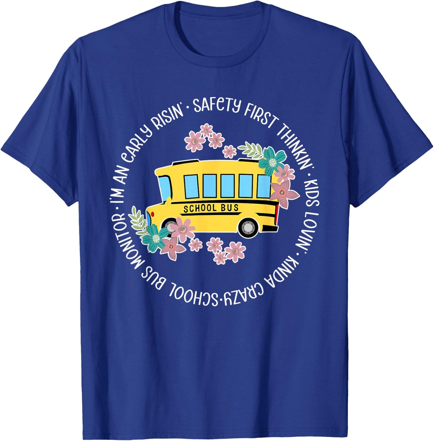 School Bus Monitor Appreciation Bus Monitor T-Shirt - T-Shirt | Royal