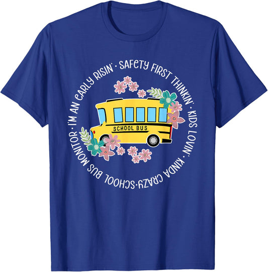 School Bus Monitor Appreciation Bus Monitor T-Shirt - T-Shirt | Royal