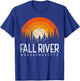 Fall River Massachusetts MA Shirt Vintage 80s 90s Retro Gift T-Shirt - T-Shirt | Royal