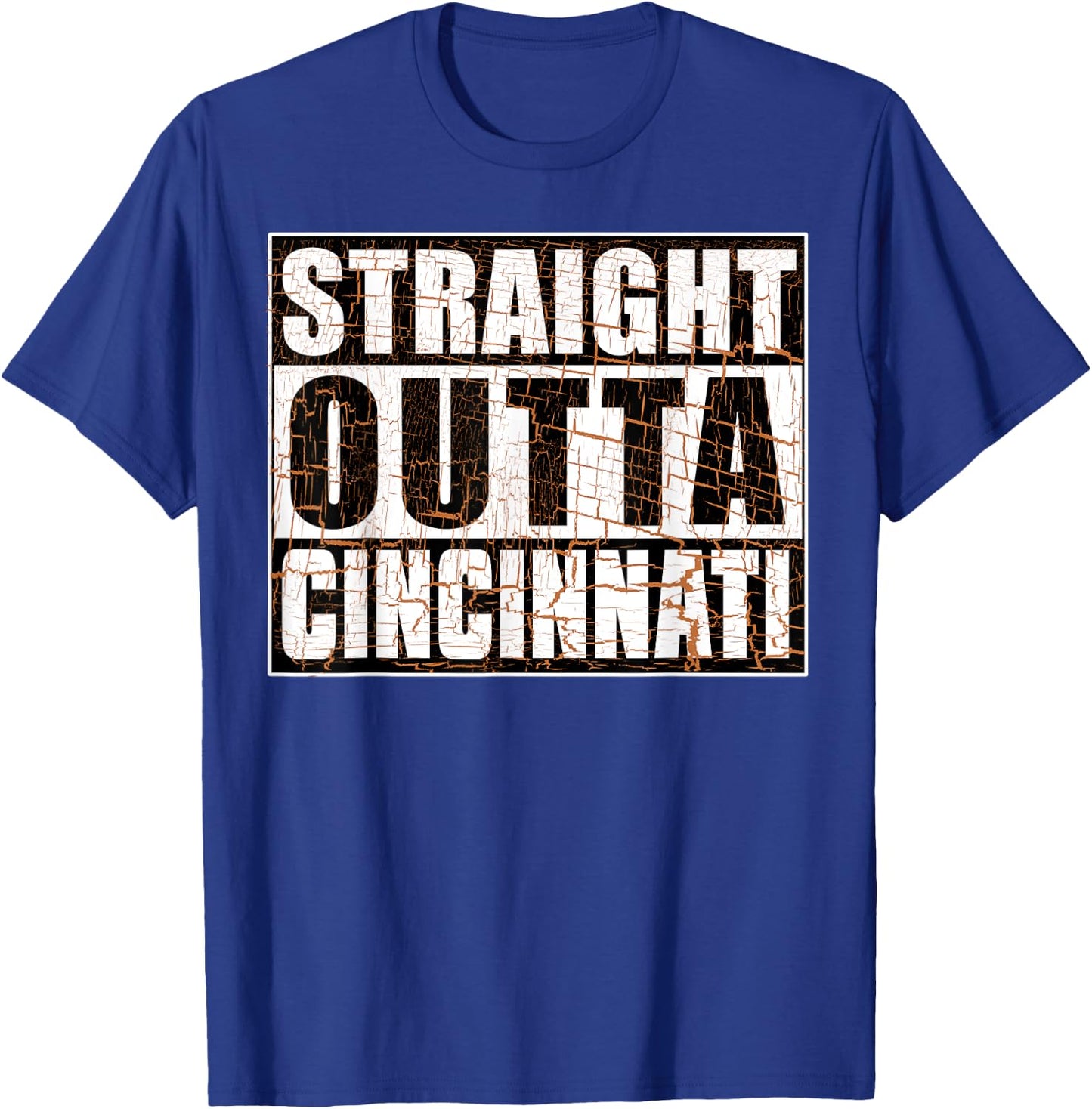 Vintage Cincinnati Straight Outta Cincinnati Hometown Pride T-Shirt - T-Shirt | Royal