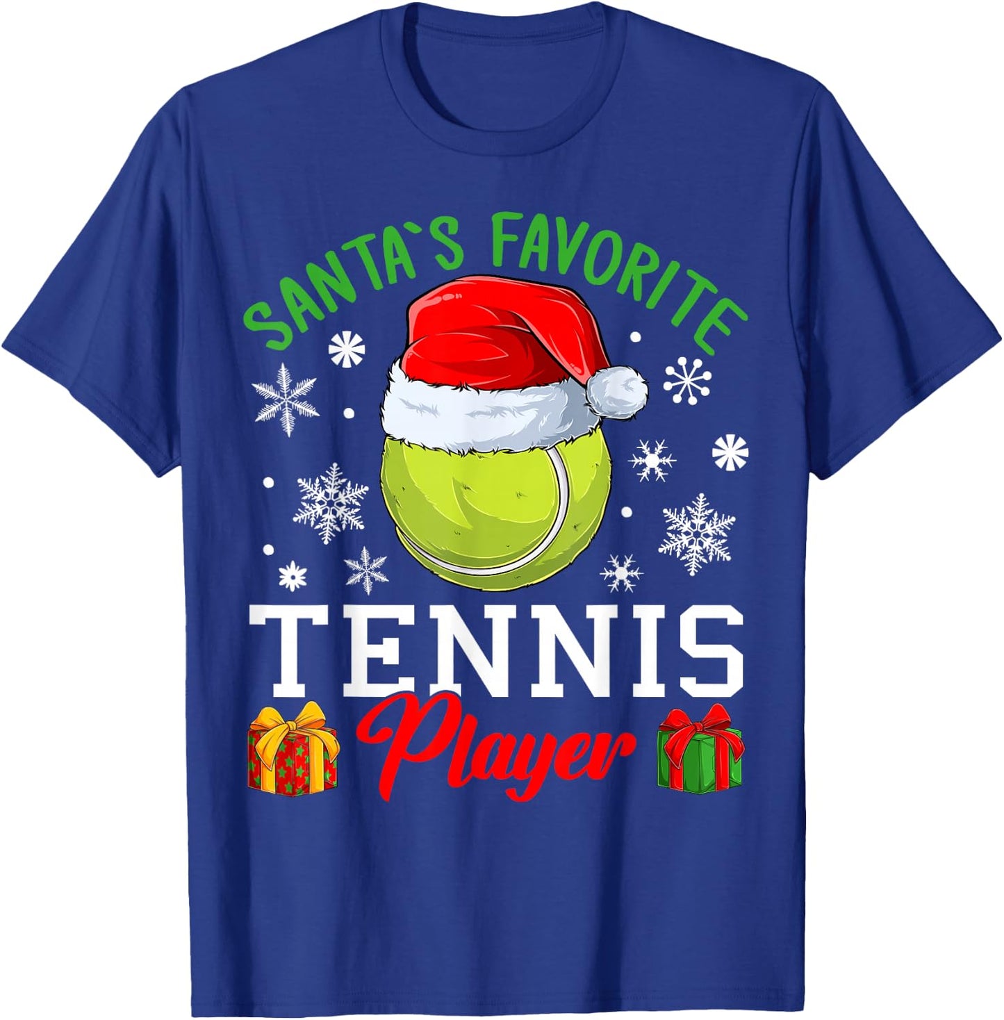 Tennis Christmas - Santa´s favorite Tennis player T-Shirt - T-Shirt | Royal