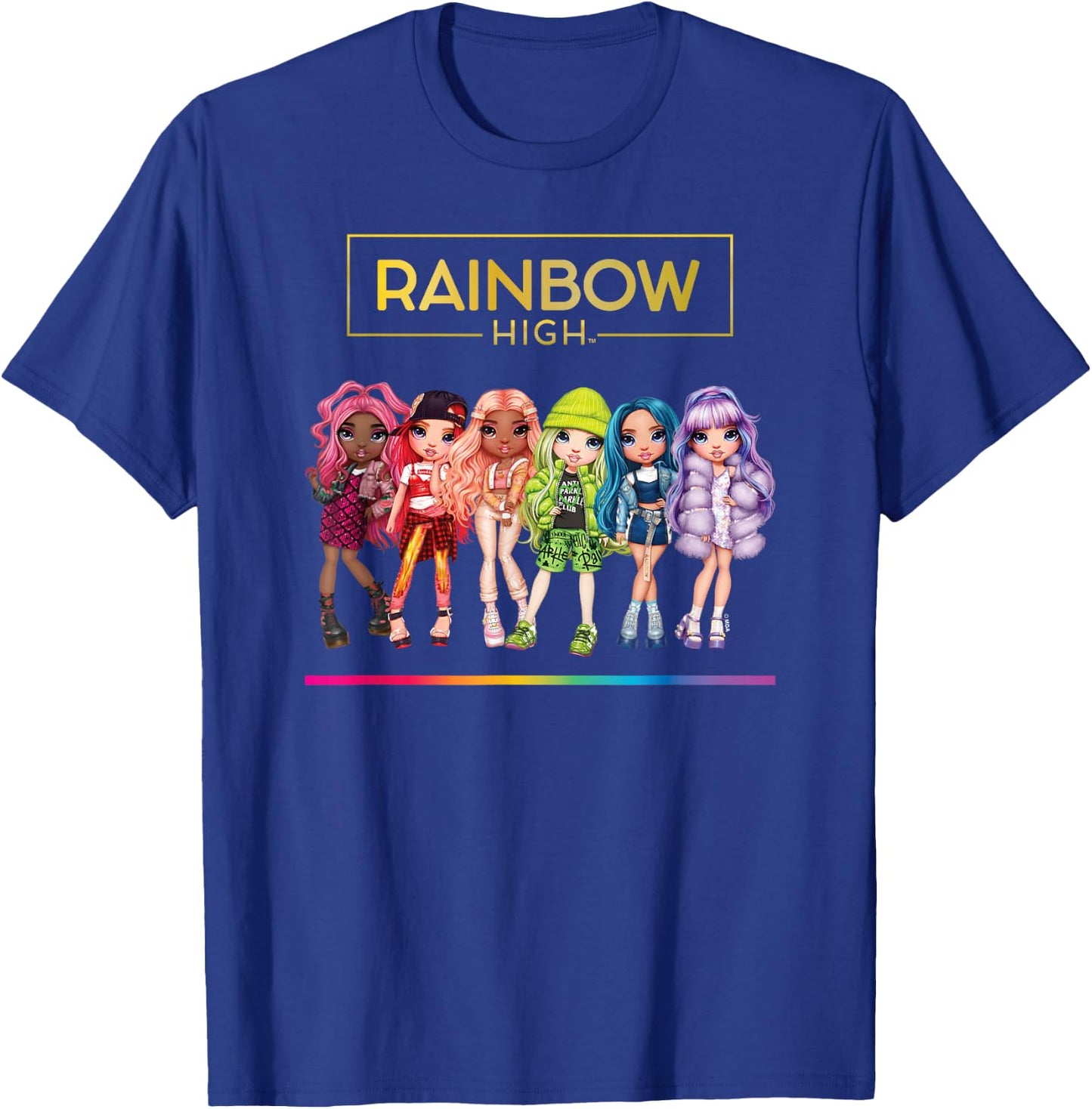 Rainbow High - Character Doll Lineup T-Shirt - T-Shirt | Royal