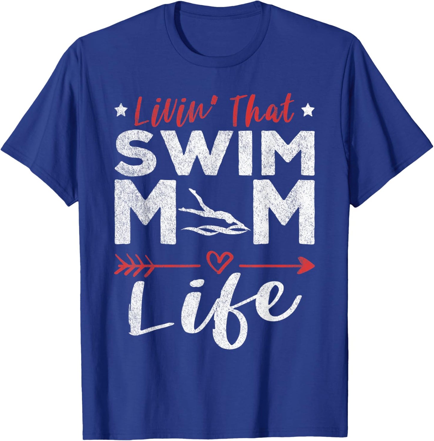 Funny Swim Mom Swimming Mom Swimmer Mom T-Shirt - T-Shirt | Royal