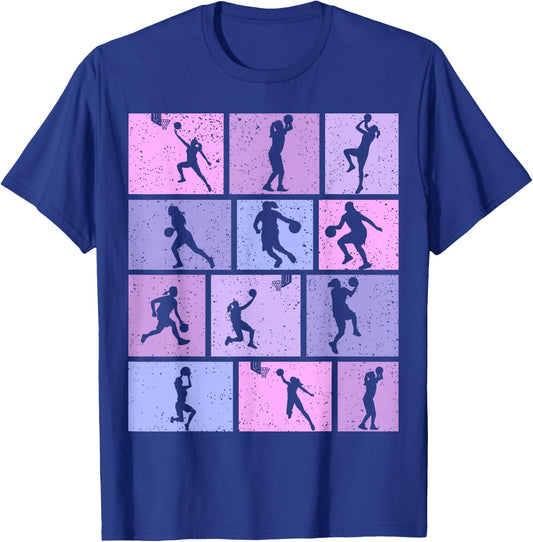 Basketball Girls Women T-Shirt - T-Shirt | Royal