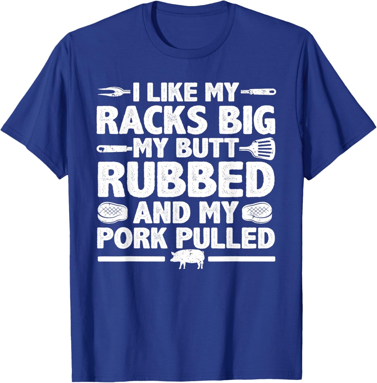 Cool Grilling Women Pork Rub Smoking BBQ Meat Smoker T-Shirt - T-Shirt | Royal