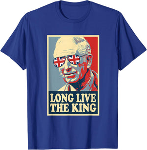 King Charles Shirt Long Live The King Shirt UK British T-Shirt - T-Shirt | Royal