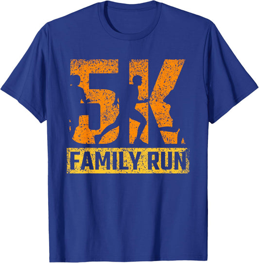 5K Family Run Running Runner Race 5K T-Shirt - T-Shirt | Royal