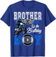 Brother of the Birthday Boy Dirt Bike Metching Family Party T-Shirt - T-Shirt | Royal