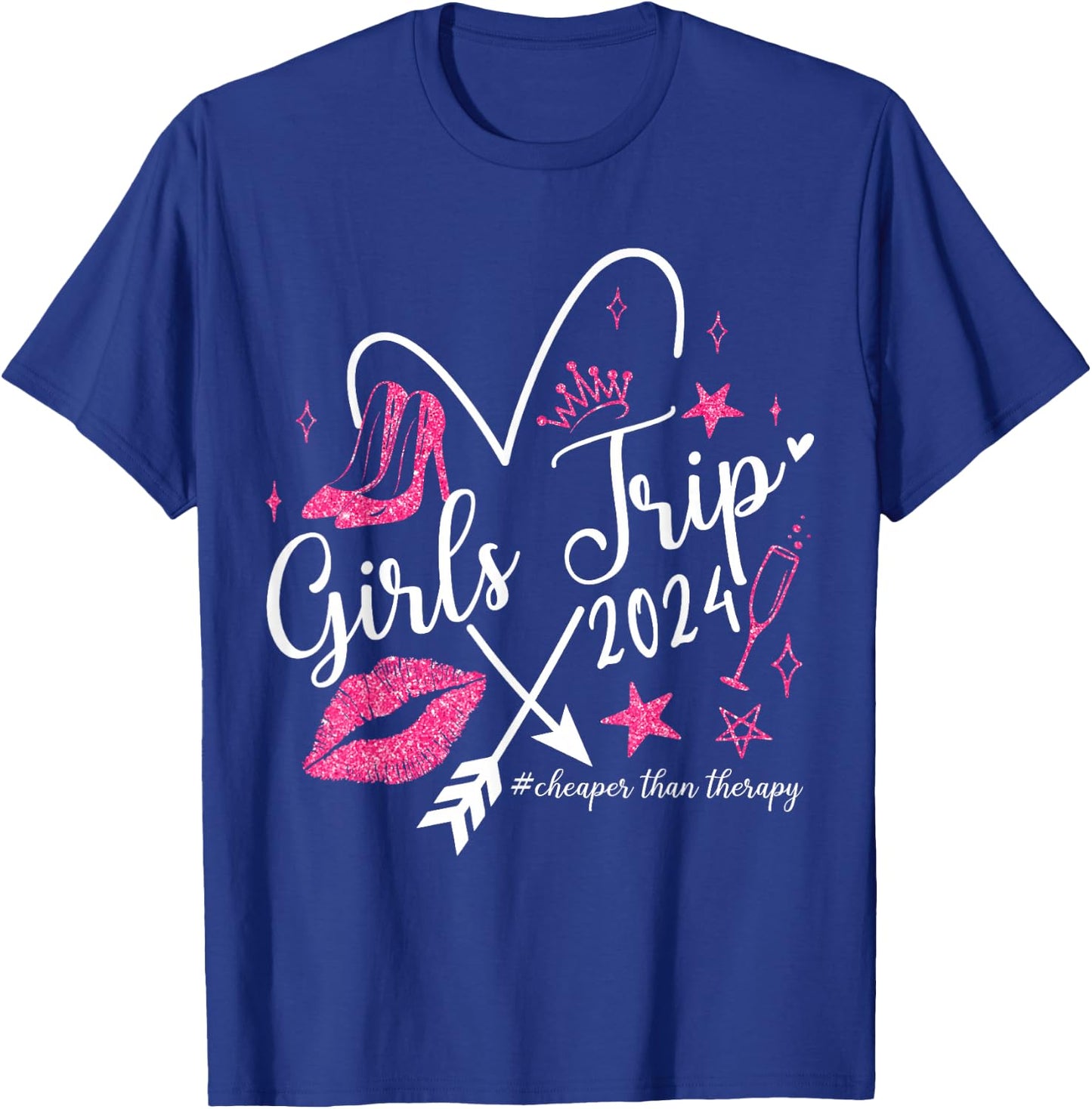 Funny Girls Trip 2024 Summer Vacation Girls Weekend T-Shirt - T-Shirt | Royal