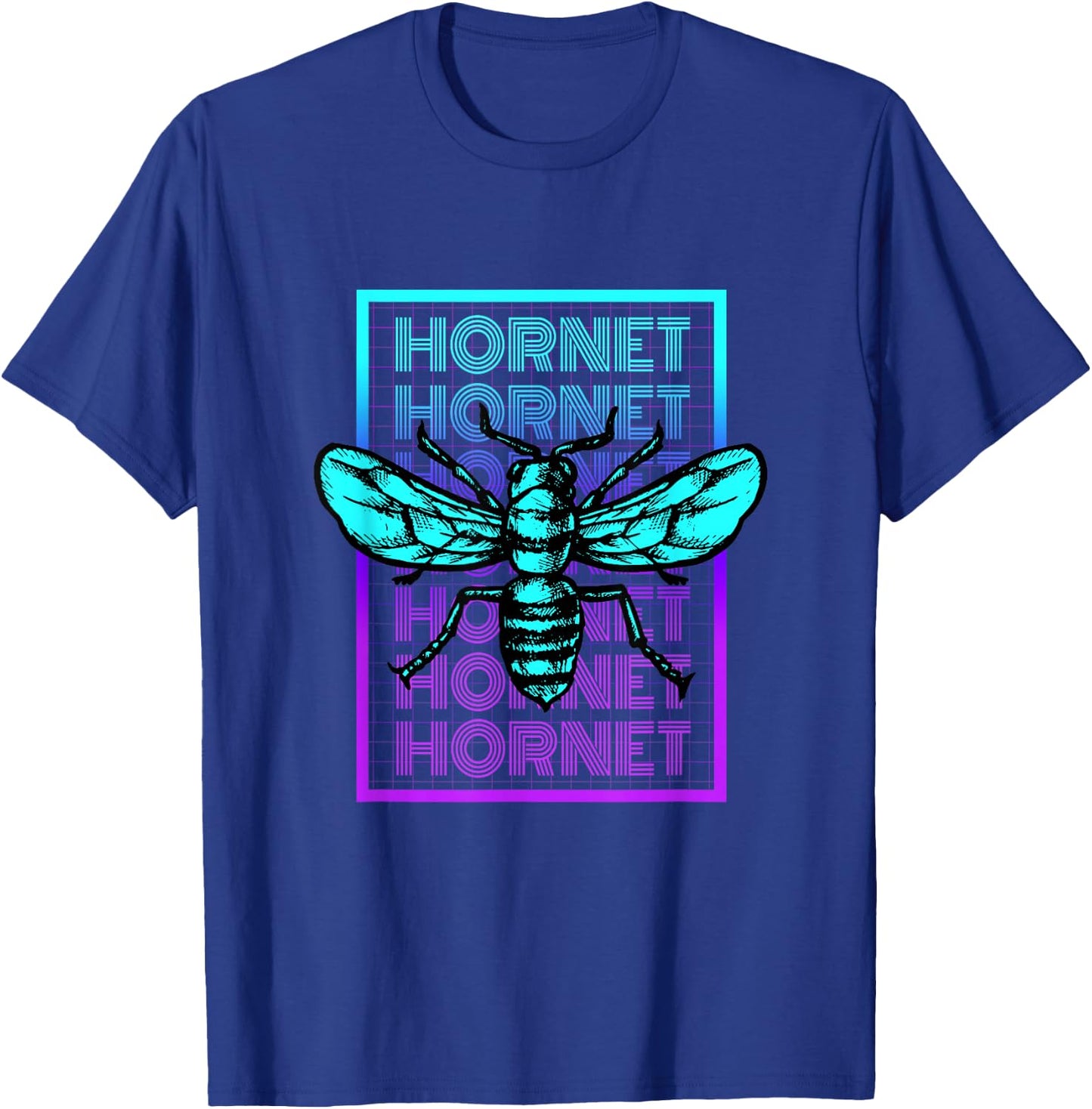 Hornet Insect Vintage Retro Hornet T-Shirt - T-Shirt | Royal