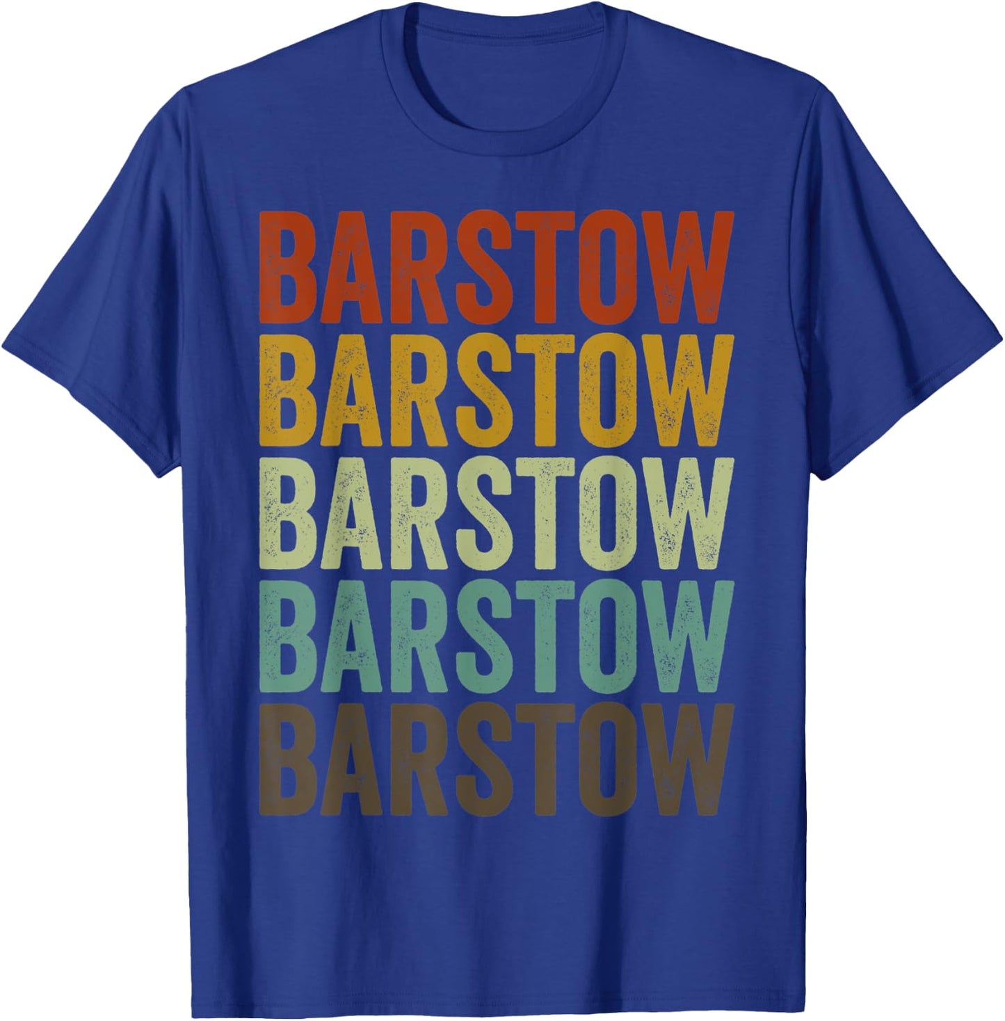 Barstow City Retro T-Shirt - T-Shirt | Royal