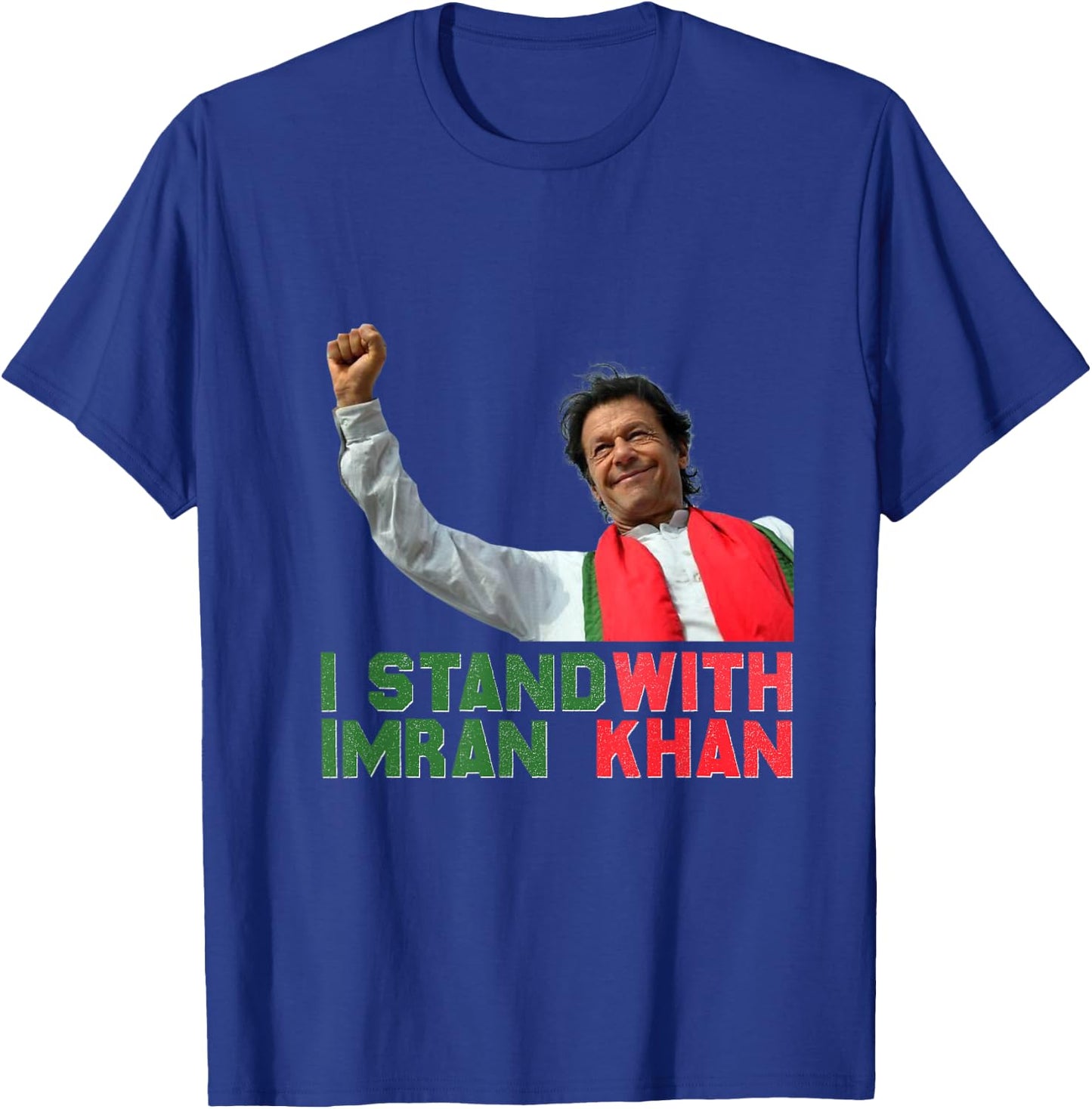 Imran Khan PTI Party Pakistan Support Freedom T-Shirt - T-Shirt | Royal