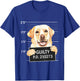 Guilty - Mugshot Black Labrador Retriever Dog Trainer Puppy Women Kids T-Shirt - T-Shirt | Royal
