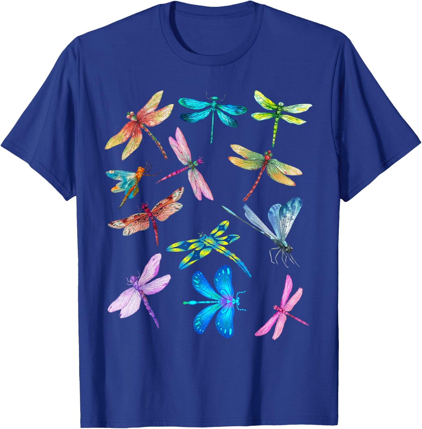 Nurse And Dog Mom Dragonfly Watercolor Happy Nurse Week 2023 Women T-Shirt - T-Shirt | Royal