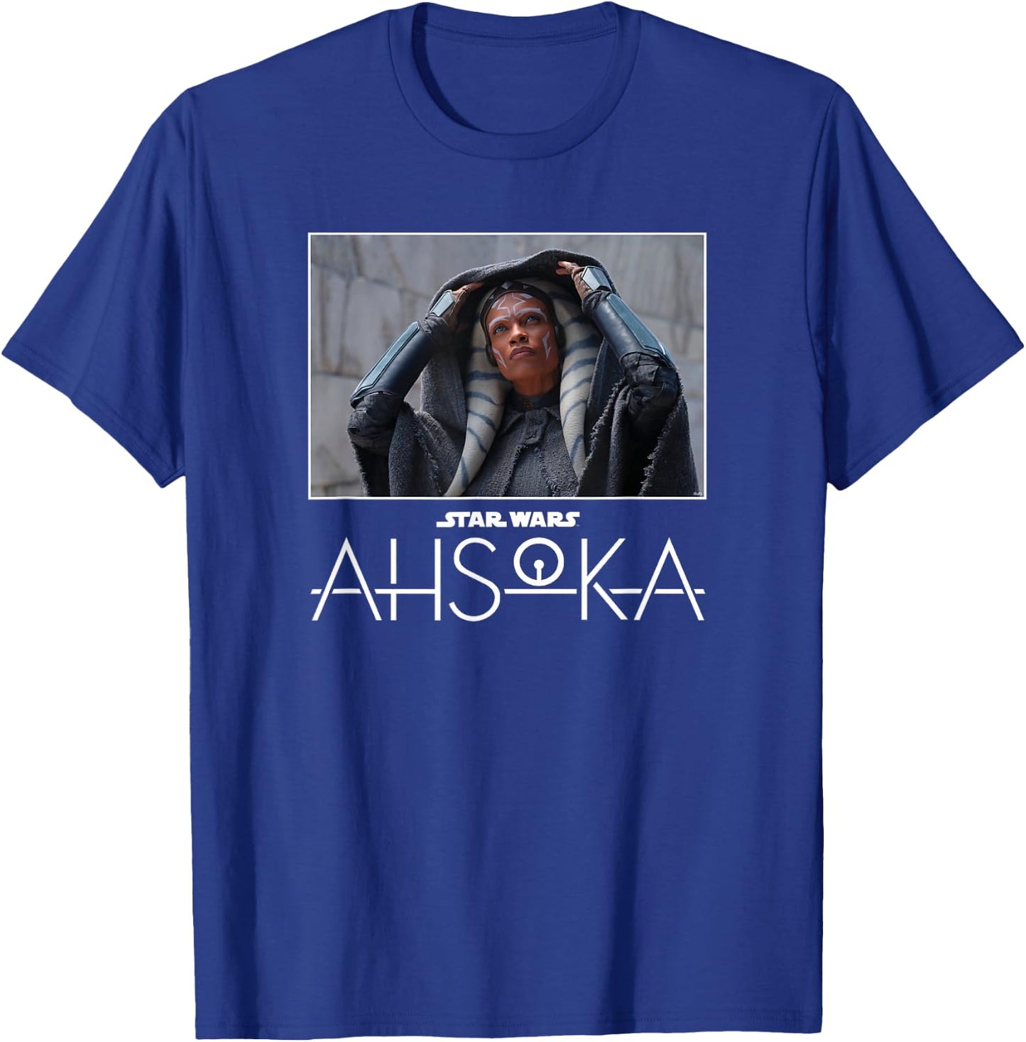 Star Wars Ahsoka Part One Iconic Image Removing Hood & Logo T-Shirt - T-Shirt | Royal