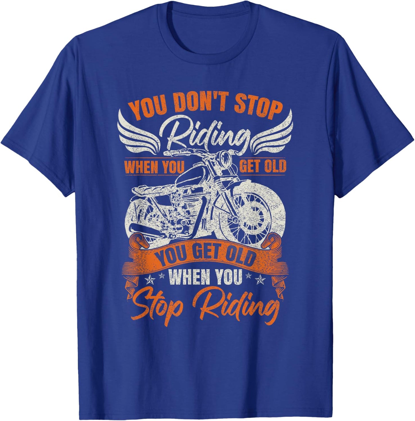 Vintage Motorbike Motorcycle T-Shirt - T-Shirt | Royal