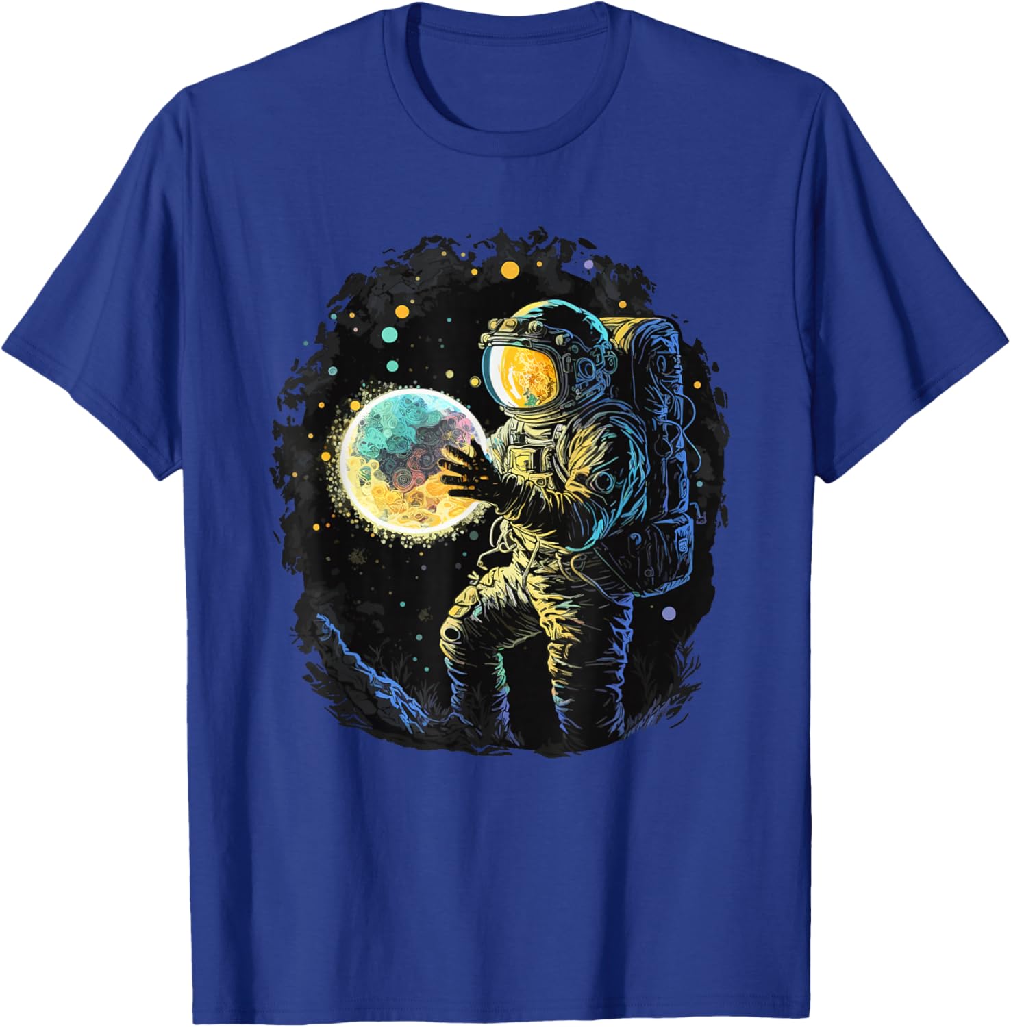 Astronaut Space Novelty Graphic Men Women Kids Funny Space T-Shirt - T-Shirt | Royal