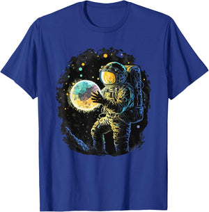 Astronaut Space Novelty Graphic Men Women Kids Funny Space T-Shirt - T-Shirt | Royal