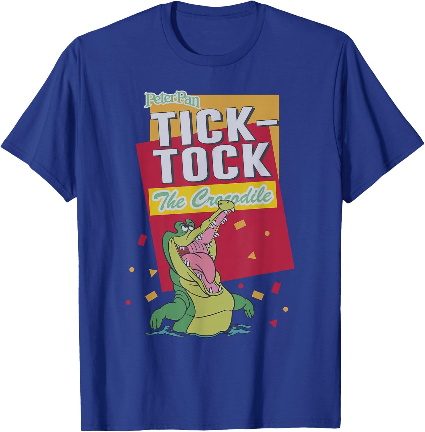 Disney Peter Pan Tick-Tock The Crocodile Confetti Poster T-Shirt - T-Shirt | Royal
