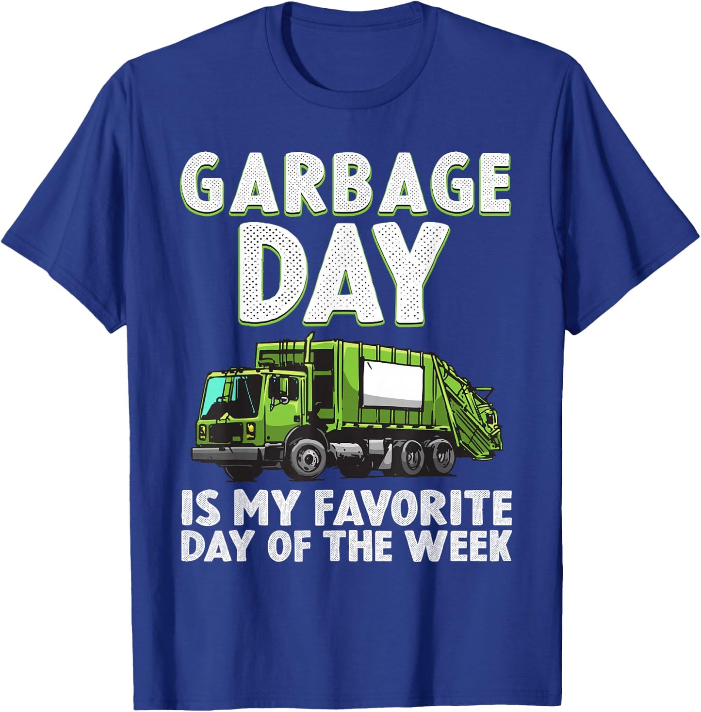 Funny Garbage Truck For Kids Boys Toddlers Waste Garbage Day T-Shirt - T-Shirt | Royal
