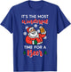 Christmas Most Wonderful Time for Funny Santa Xmas Dad Men T-Shirt - T-Shirt | Royal
