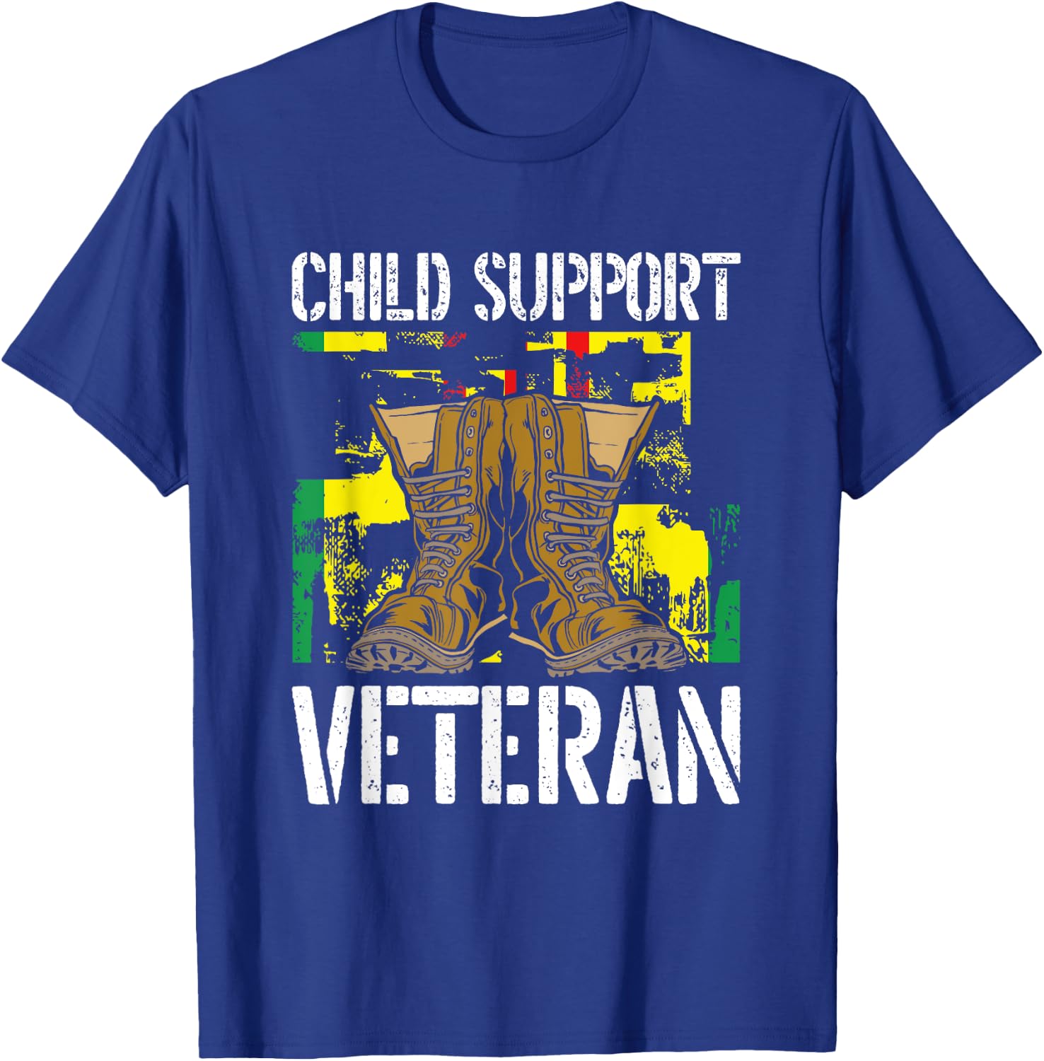Child Support Veteran US Veteran Day Awareness T-Shirt - T-Shirt | Royal
