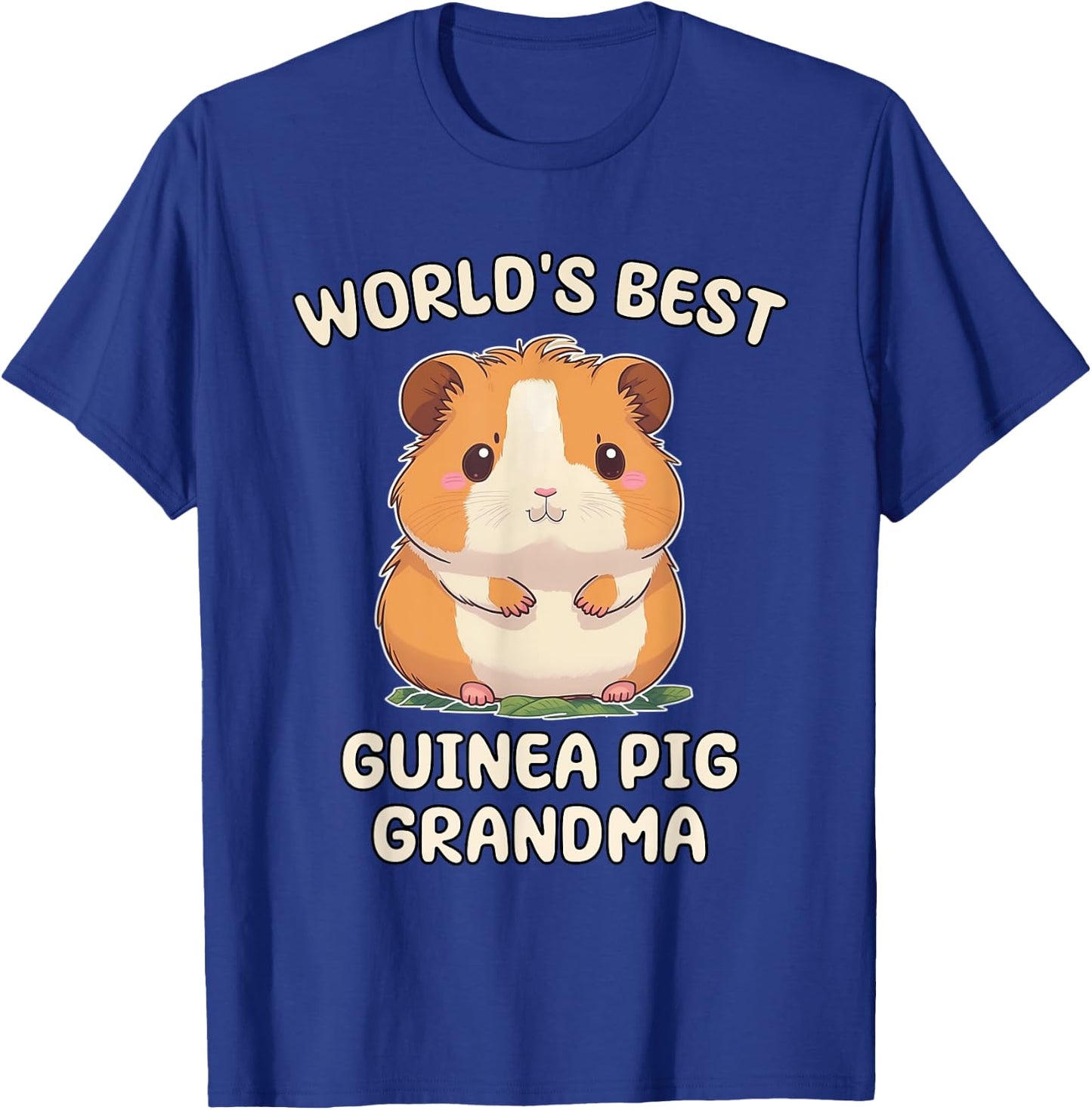 Funny World's Best Guinea Pig Grandma Nana T-Shirt - T-Shirt | Royal