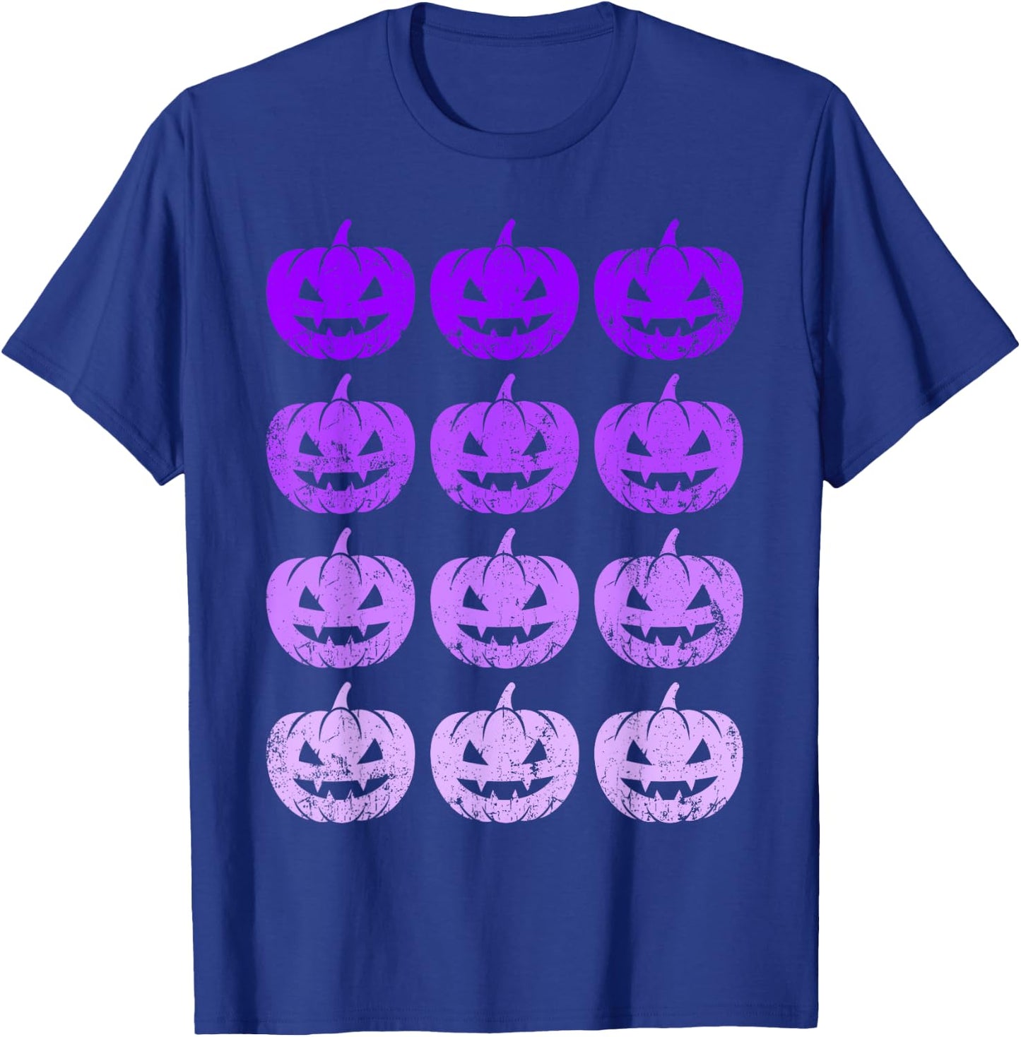 Halloween pumpkins, purple T-Shirt - T-Shirt | Royal