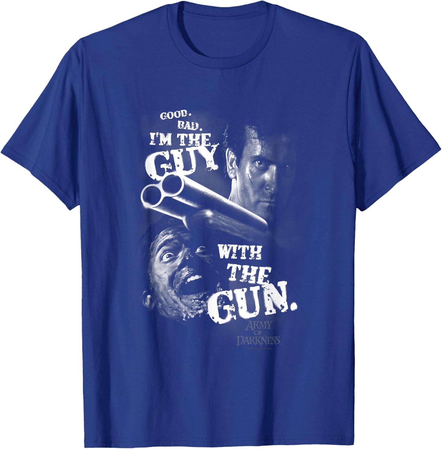 Army of Darkness Guy with The Gun Small T-Shirt - T-Shirt | Royal
