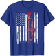USA Flag Trumpet - Jazz Musical Instrument Player T-Shirt - T-Shirt | Royal