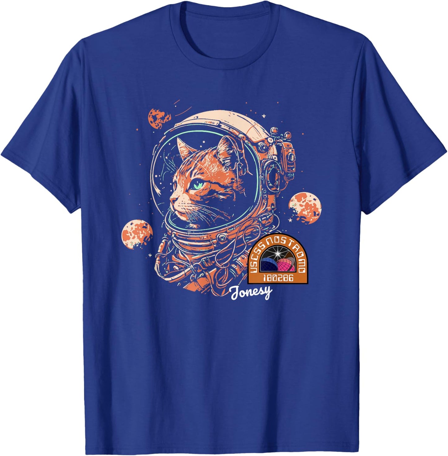 Jonesy The Space Cat T-Shirt - T-Shirt | Royal