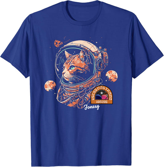 Jonesy The Space Cat T-Shirt - T-Shirt | Royal