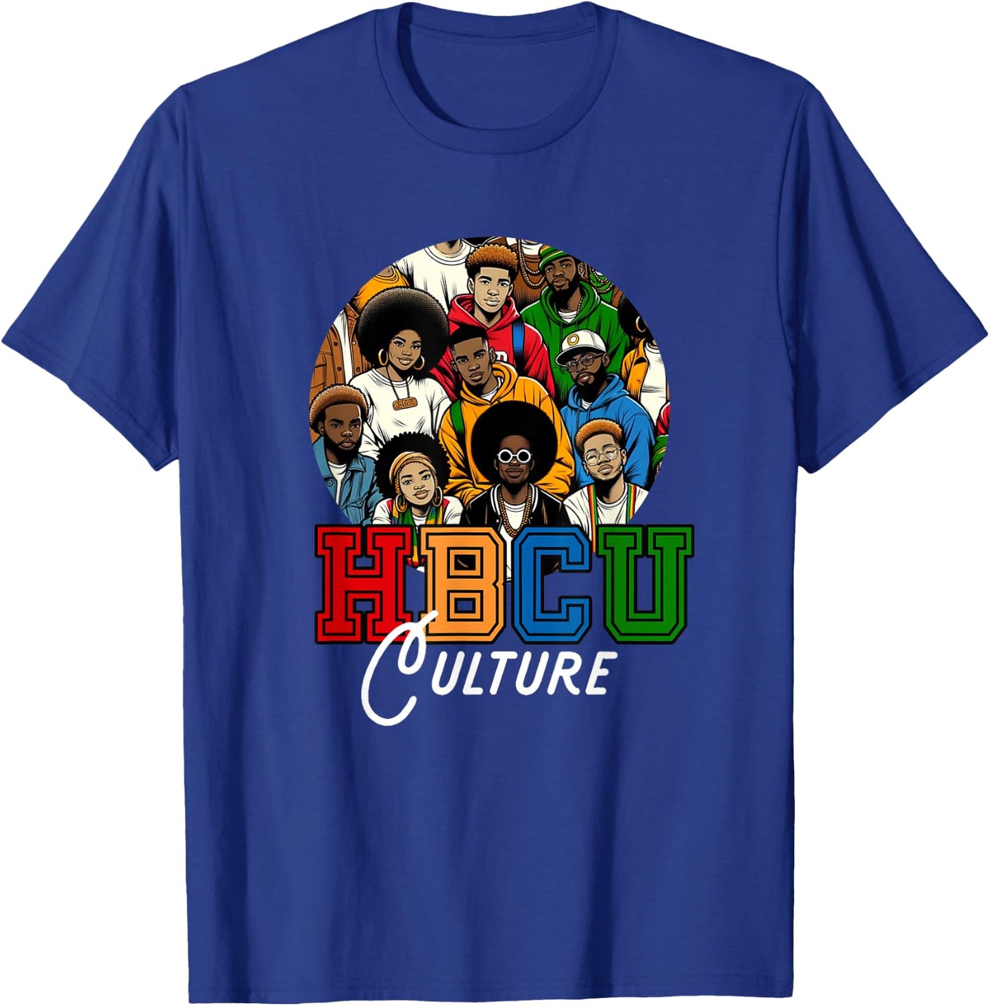 HBCU Culture Men and Women Grad T-Shirt - T-Shirt | Royal