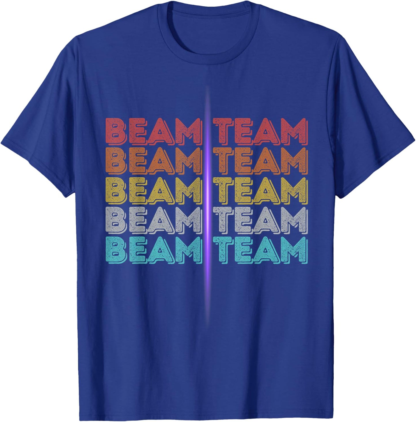 Vintage Retro Beam Team T-Shirt - T-Shirt | Royal