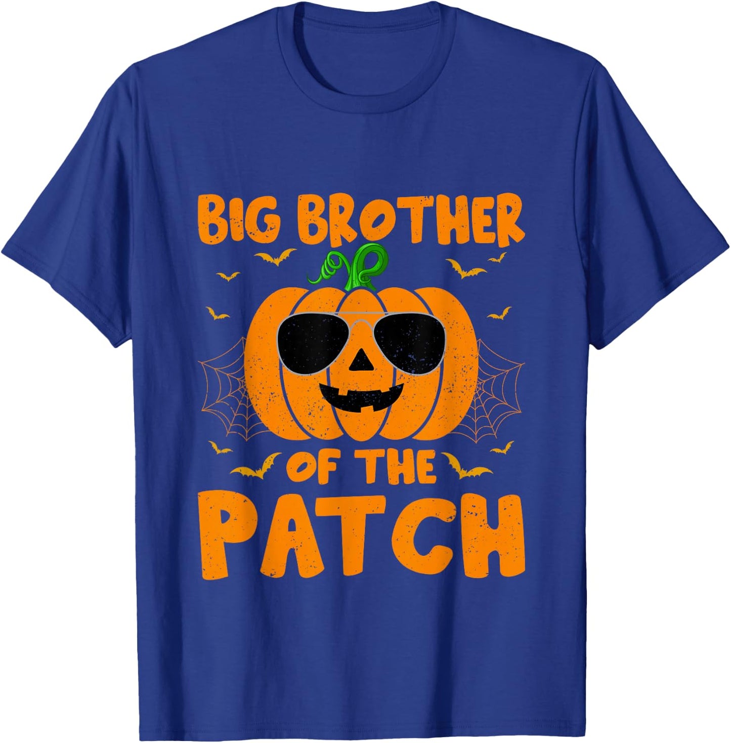 Pumpkin Big Brother Of The Patch Group Costume Halloween T-Shirt - T-Shirt | Royal