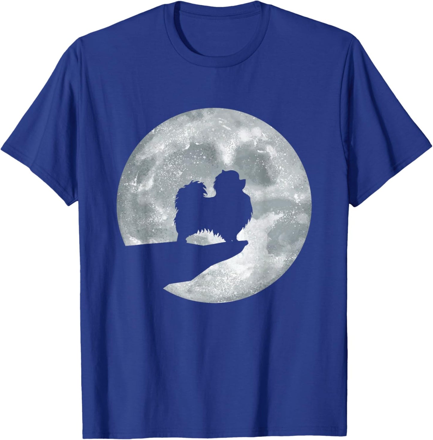 Pomeranian Dog And Moon - Animal Dog Owner Puppy Lover Women Girls Kids T-Shirt - T-Shirt | Royal