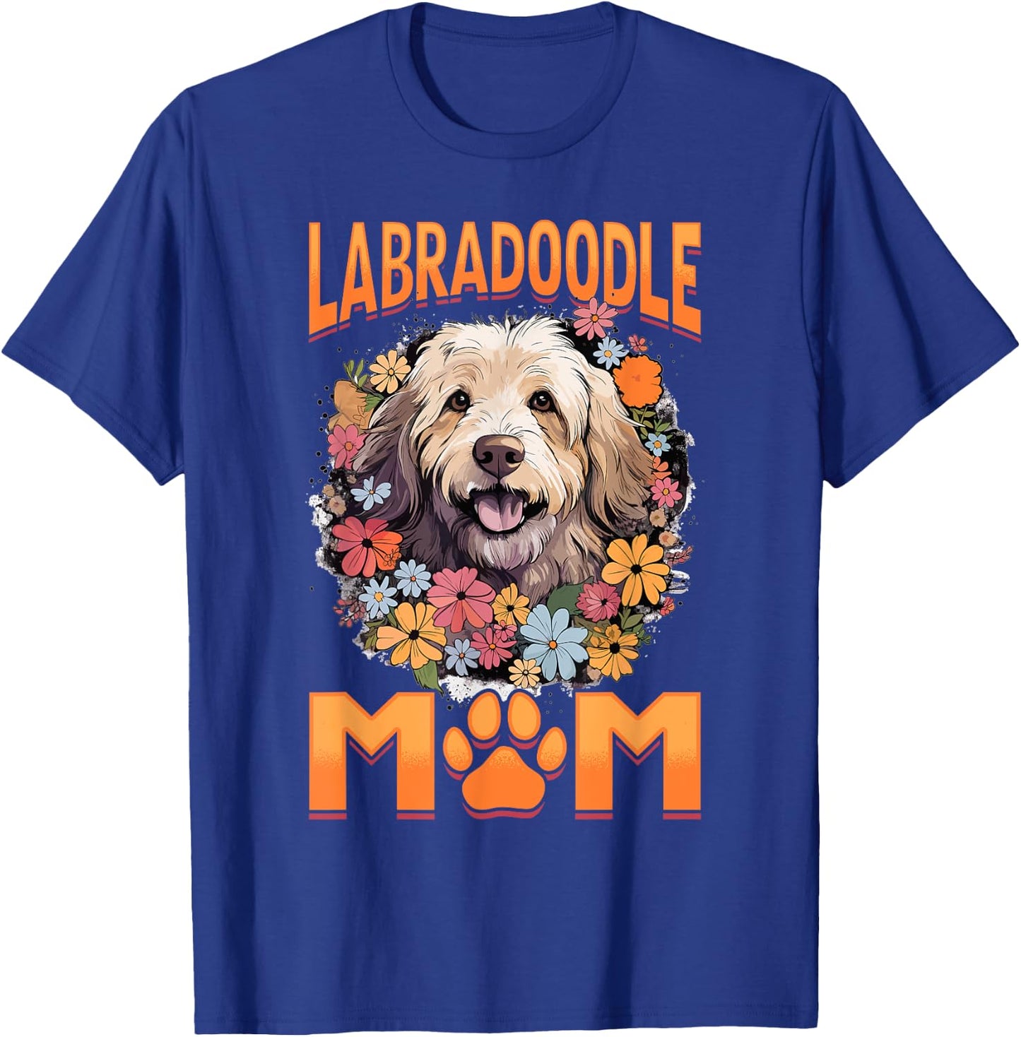 Labradoodle Dog Breed Pet Labradoodle Mom Men Women Girls Kids T-Shirt - T-Shirt | Royal