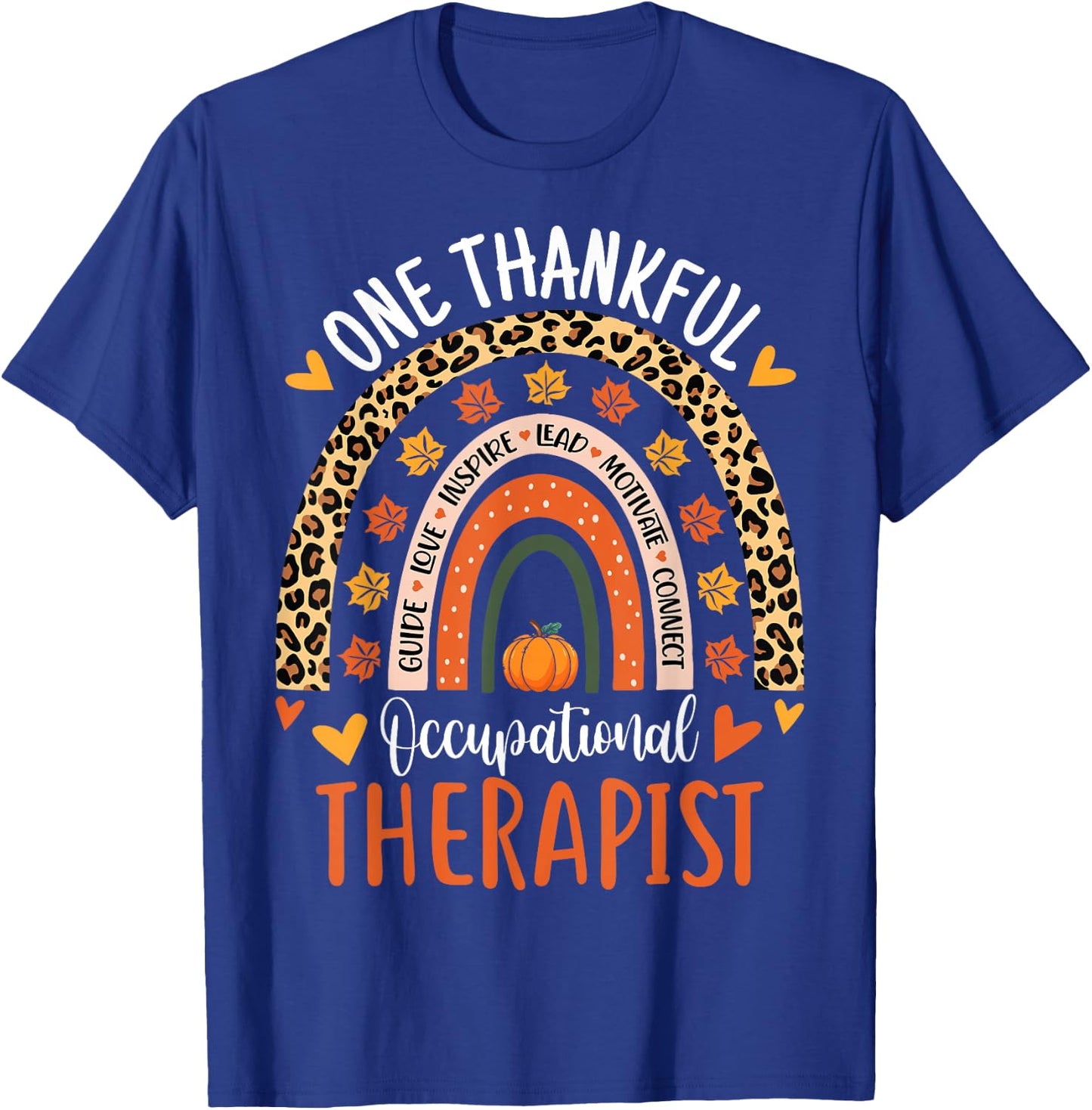 One Thankful Occupational Therapist Thanksgiving OT Therapy T-Shirt - T-Shirt | Royal