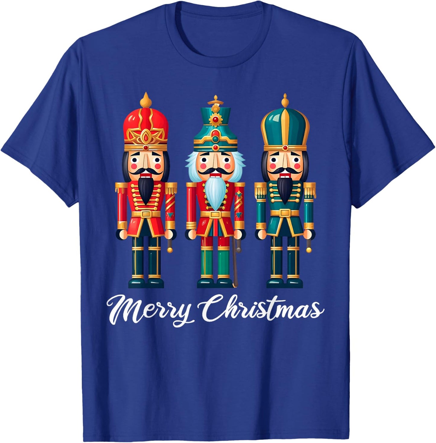 Merry Christmas Nutcracker Ballet Festive Xmas Men Women T-Shirt - T-Shirt | Royal