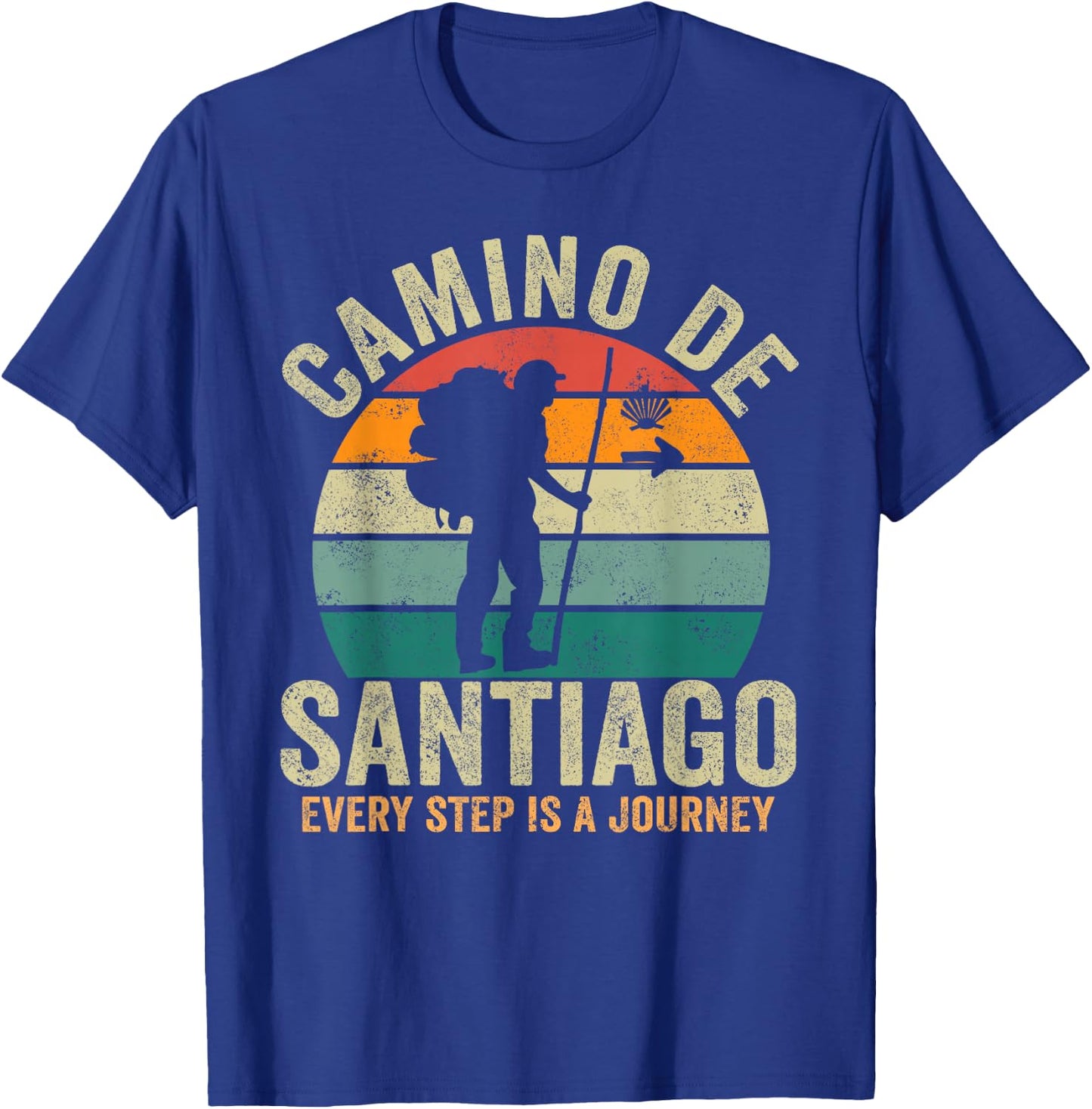 Camino de Santiago Women Spain Pilgrim Way Compostela T-Shirt - T-Shirt | Royal