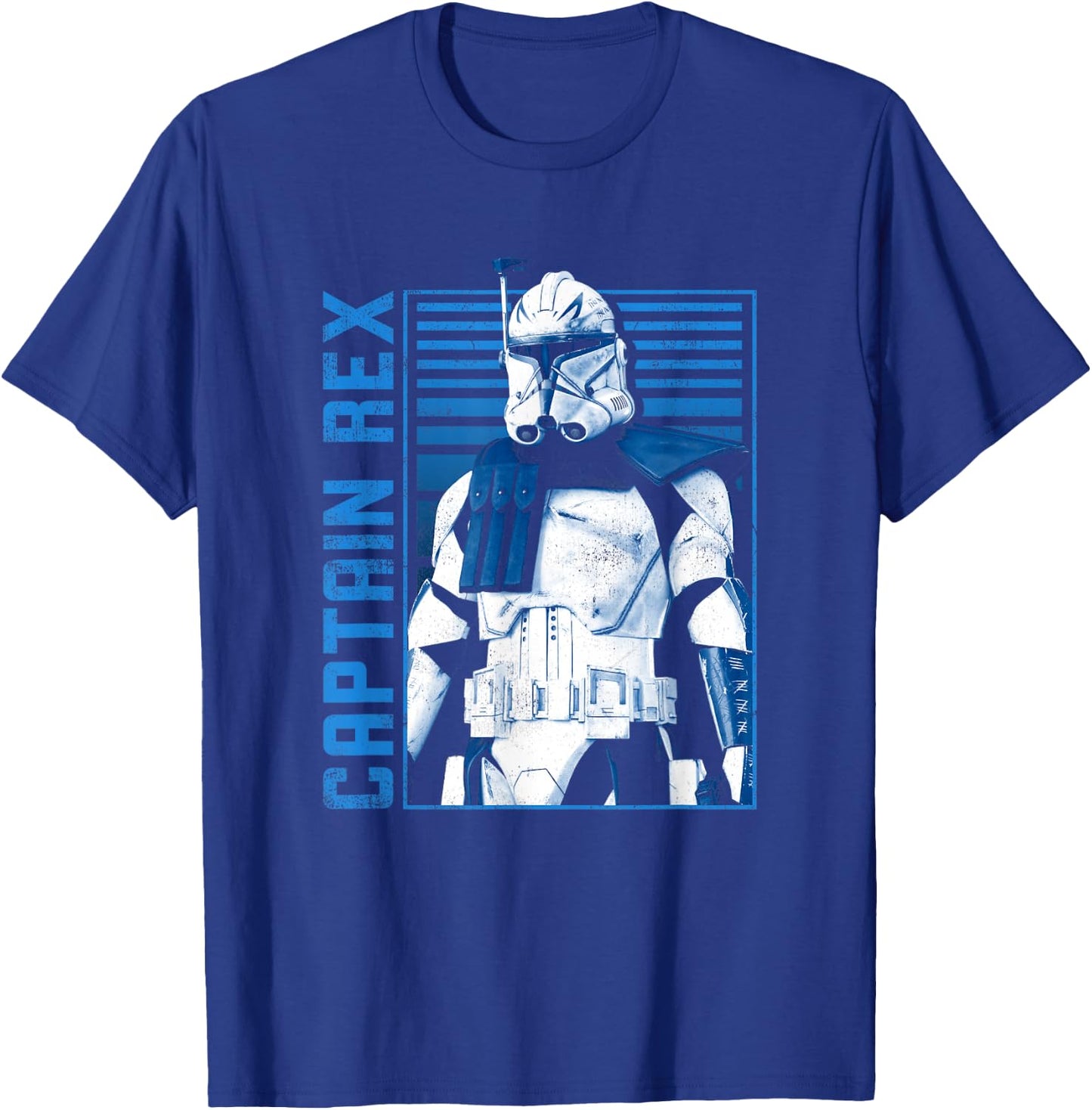 Star Wars: Ahsoka Captain Rex Vintage Rebel Fighter Poster T-Shirt - T-Shirt | Royal
