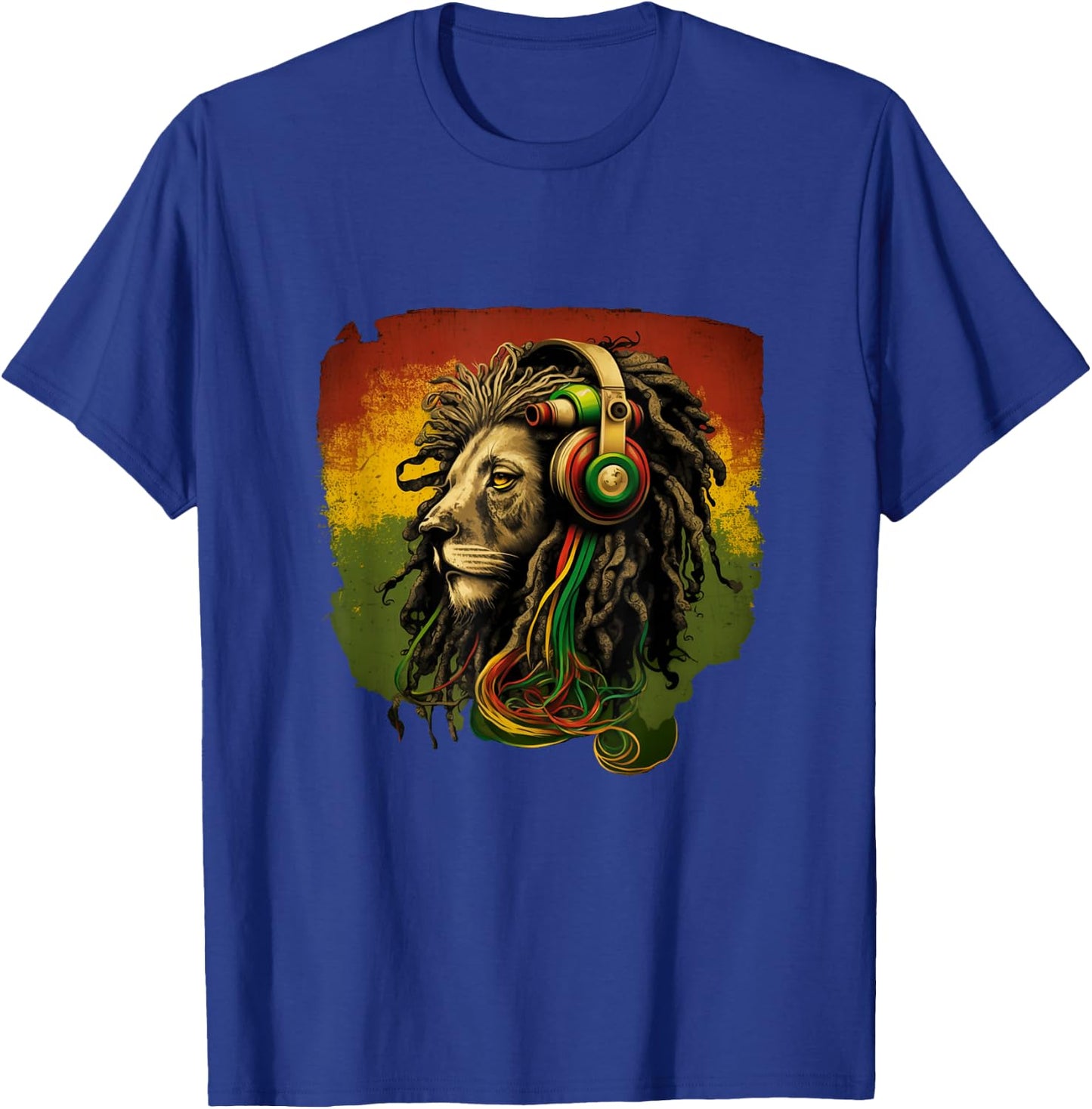 Rasta Reggae Lion Of Judah Rastafarian Roots Reggae Music T-Shirt - T-Shirt | Royal