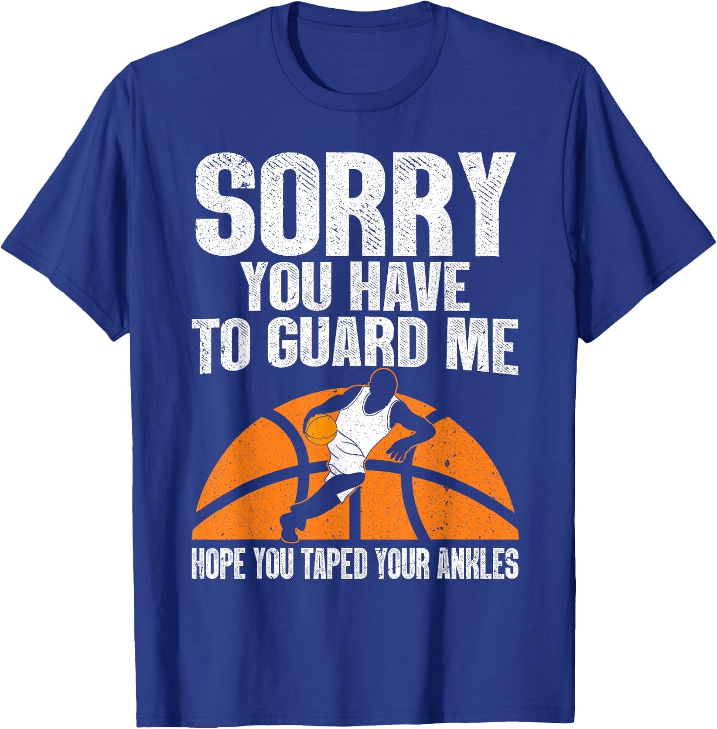Funny Basketball Women Sports Game Basketball Player T-Shirt - T-Shirt | Royal