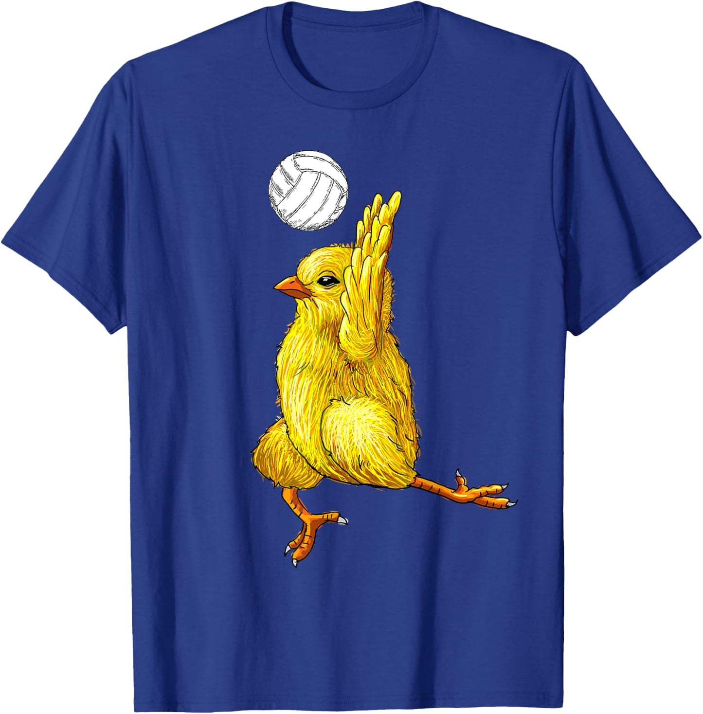 Volleyball Chicken Cute Baby Chicken Sport Gift Mom Dad Kids T-Shirt - T-Shirt | Royal