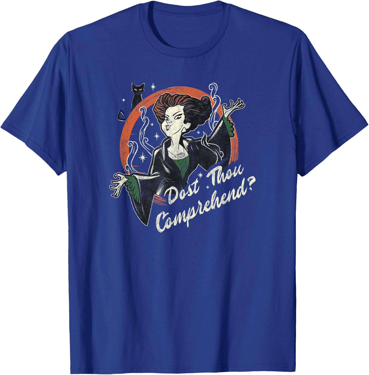 Disney Hocus Pocus Winifred Sanderson Dost Thou Comprehend? T-Shirt - T-Shirt | Royal