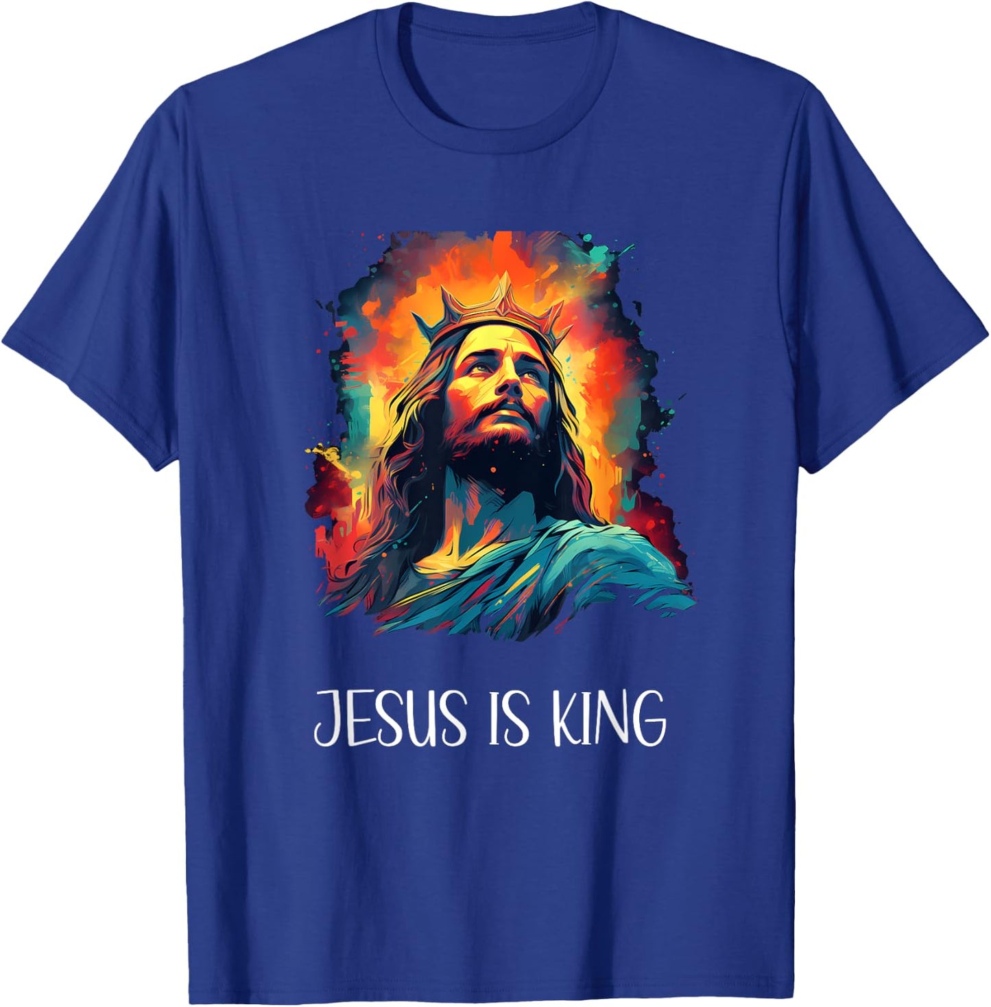 Jesus is King of Christian Faith , Women, Kids, Teens T-Shirt - T-Shirt | Royal