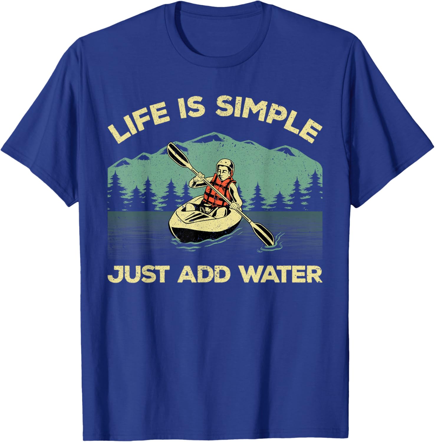 Funny Kayaking Design Women Paddling Canoeing Lover T-Shirt - T-Shirt | Royal