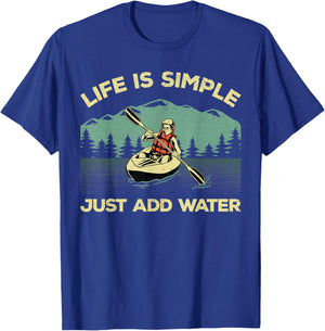 Funny Kayaking Design Women Paddling Canoeing Lover T-Shirt - T-Shirt | Royal