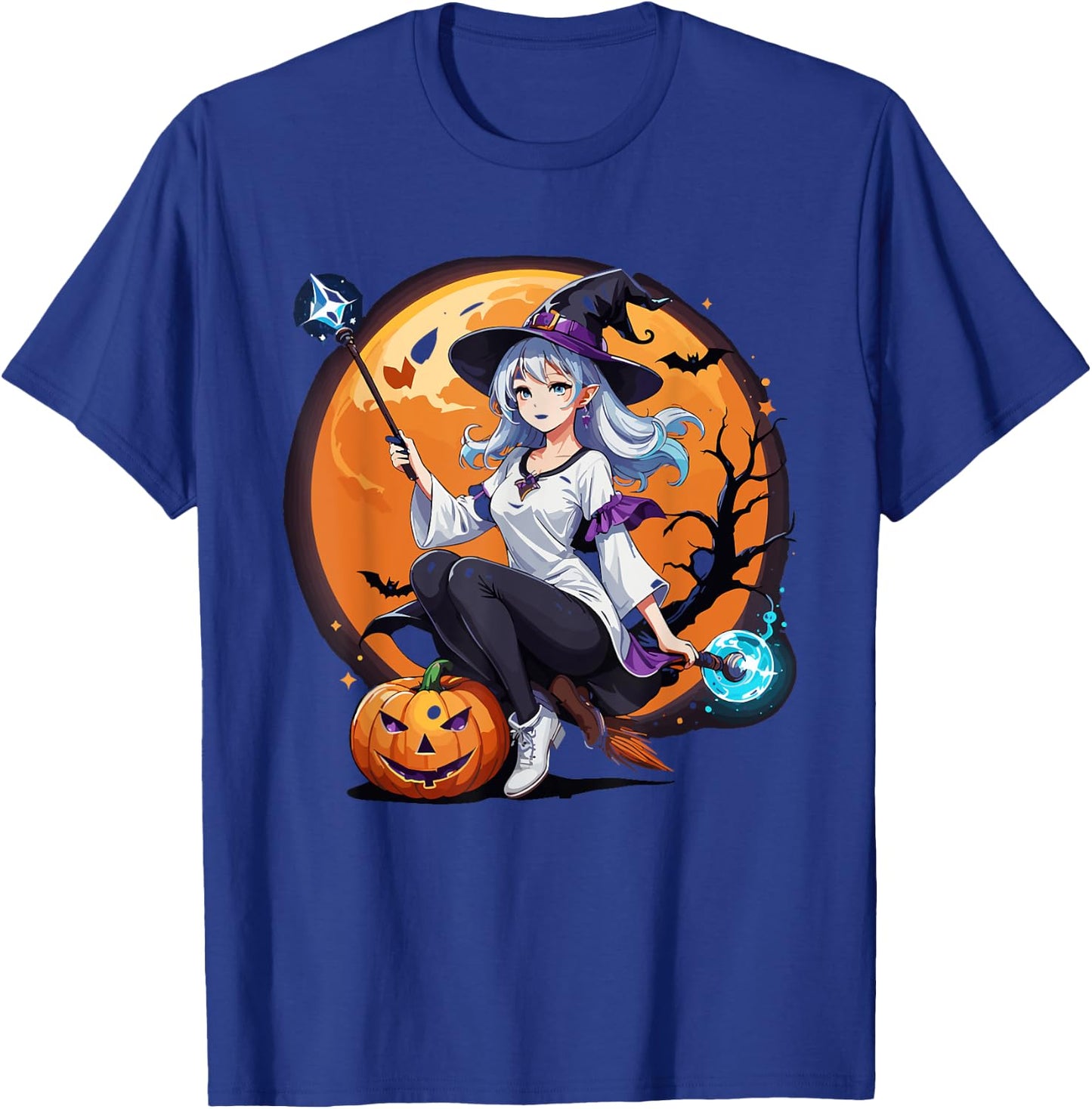 Sexy Anime Witch Girl Halloween T-Shirt - T-Shirt | Royal